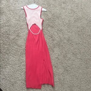 Pink and Light Pink Sleeveless Dress